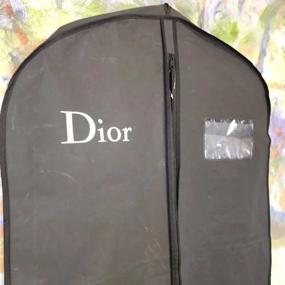 Christian Dior Zip Black Garment Bag NWOT.
